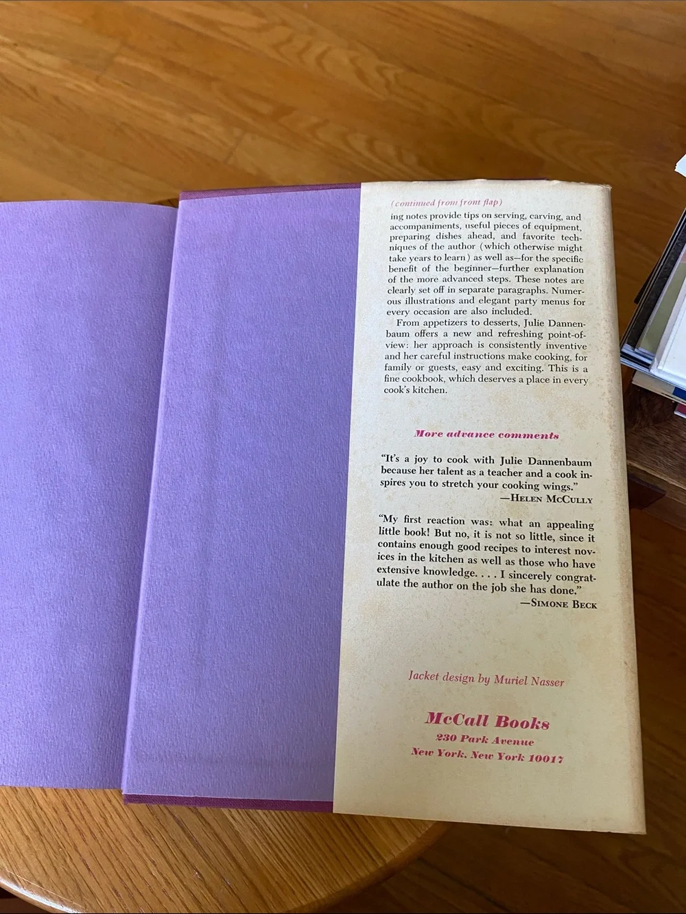 Vtg 1971 First Ed Julie Dannenbaum’s Creative Cooking School Retro 266 pages